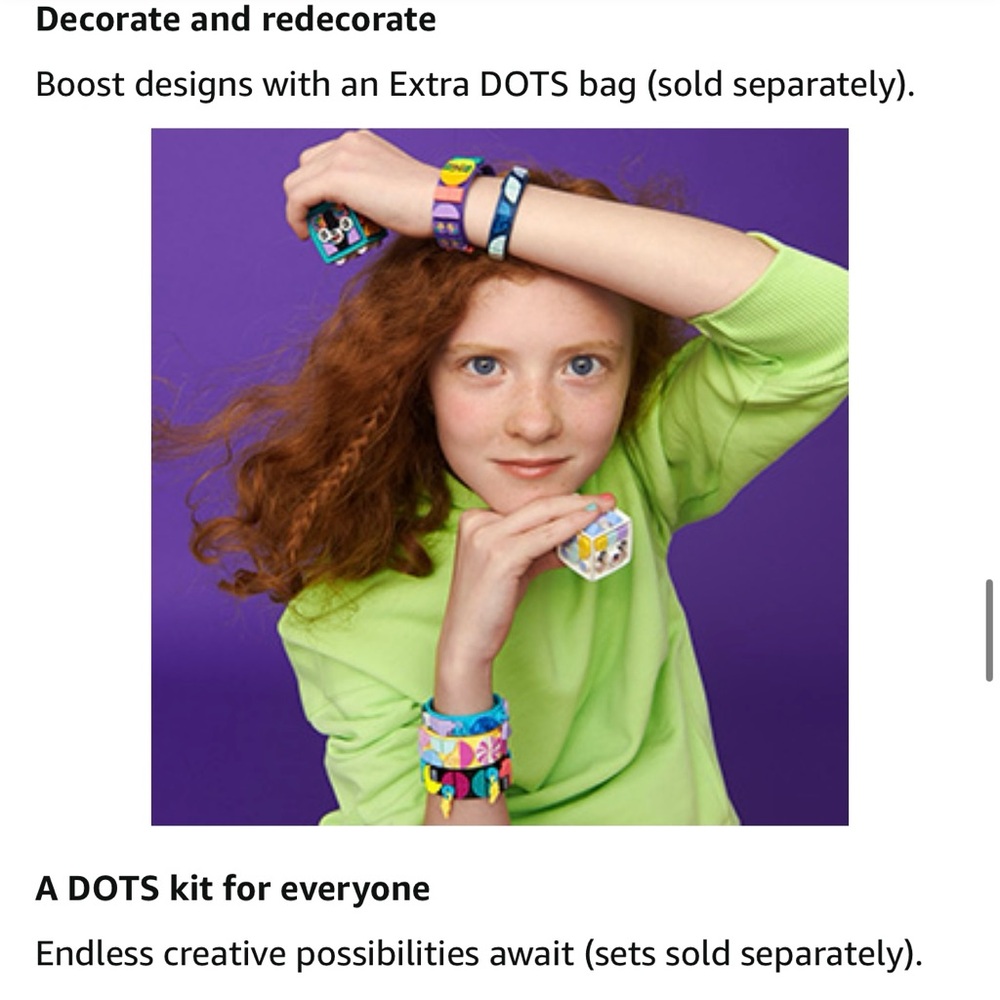 NWT LEGO DOTS Into the Deep Bracelet Set - Blue, Green, Purple - Picture 15 of 15